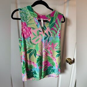 Vibrant Floral Sleeveless Top